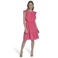 thumbnail image 2 of Falling Flowers Women's Smocked Fit & Flare With Ruffle Details Short Dress, Sizes XS-XL, 2 of 7