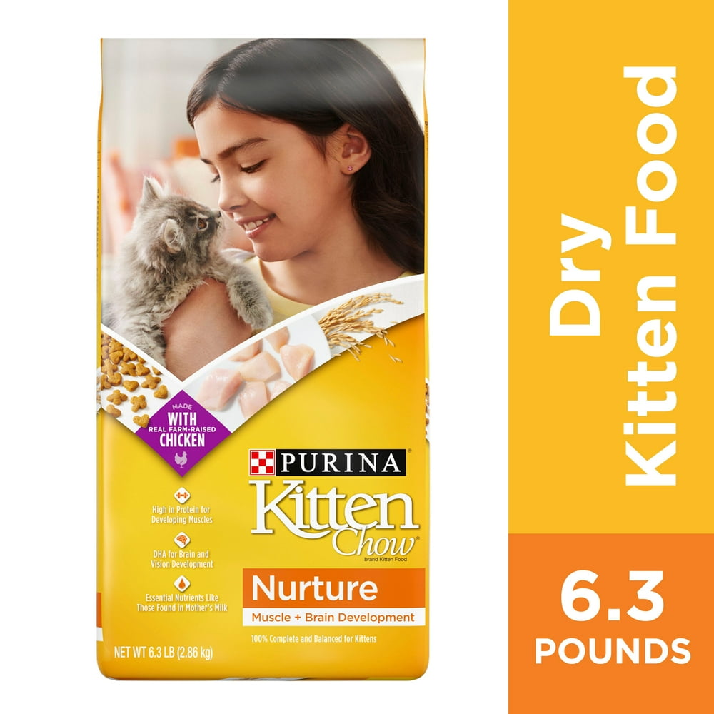 Purina Kitten Chow Dry Kitten Food, Nurture Muscle + Brain Development