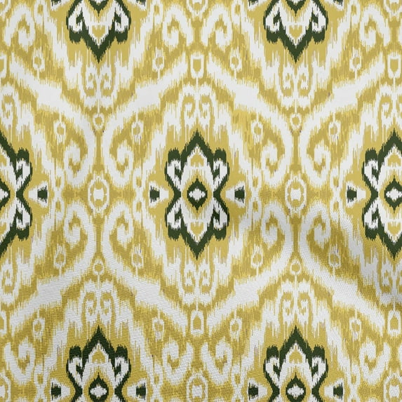 oneOone Georgette Viscose Light Brown Fabric Asian Ikat Sewing Material Print Fabric By The Yard 42 Inch Wide