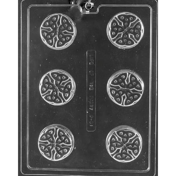 Grandmama's Goodies P031 Celtic Oreo Cookie Chocolate Candy Soap Mold with Exclusive Molding Instructions