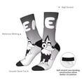 thumbnail image 4 of Silaia Bluey Print Adult Socks, Athletic Socks, Mens and Womens Crew Cushion Socks,Work Athletic Running Socks,Casual Breathable Socks, 4 of 6