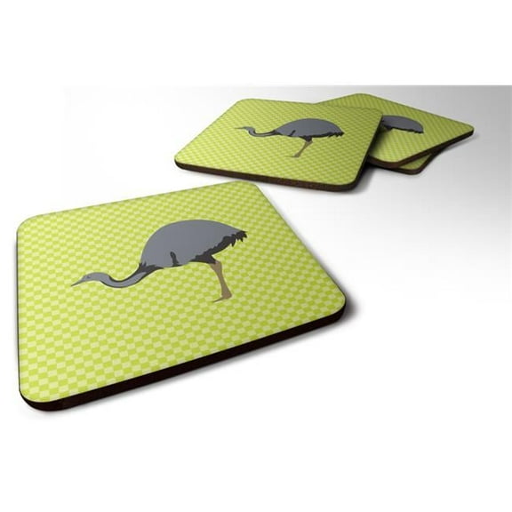Rhea Green Foam Coaster, Set of 4