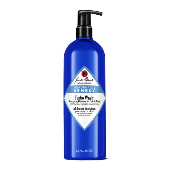 Jack Black Turbo Wash, Energizing Cleanser for Hair & Body, 33 fl oz