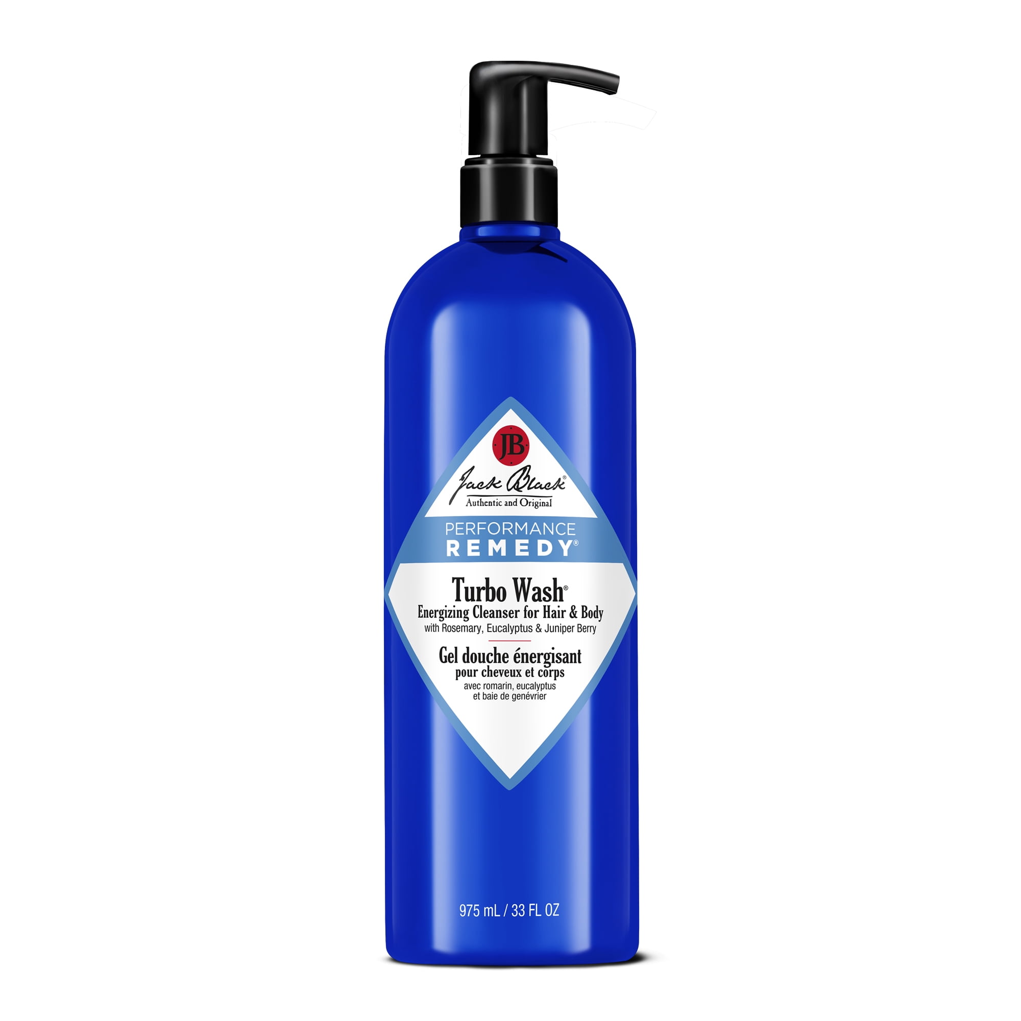 Jack Black Turbo Wash, Energizing Cleanser for Hair & Body, 33 fl oz