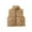 Khaki, variant on JIKNTTR Kids Boys Girls Winter Warm Down Padded Vest Sleeveless Padded Gilet Cute Winter Coat Thickened To Wear Outside Cute Baby Girl Outfits