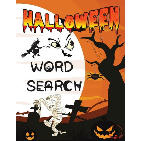 Halloween Word Search: Awesome and Spooky Puzzle for Toddlers, Boys, Girls, Kindergarten, and Preschoolers, (Paperback)
