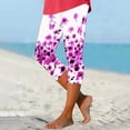 thumbnail image 2 of Pantalons Capri pour Femmes, Capris pour Femmes, Capris de Yoga Imprimés Élastiques Décontractés pour Femmes, Pantalons Capri pour Femmes, Capris de Yoga pour Femmes, 2 of 4