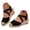 Black, variant on YLYL Espadrille Wedge Platform Sandals for Women Closed Toe Elastic Criss Cross Straps Summer Dress Shoes