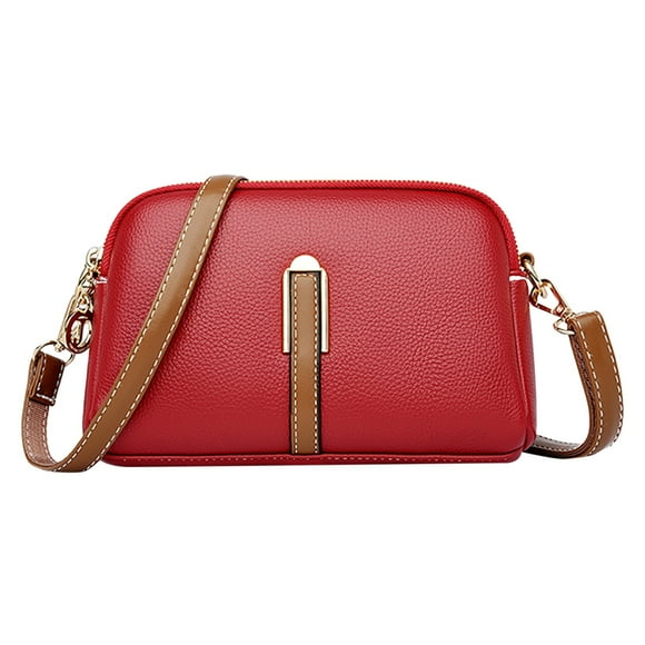 TSADFHJI Womens Bags for Work Crossbody Purses for Women Casual Adjustable Strap Ladies Shoulder Bag One Size Red
