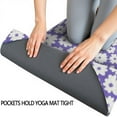 thumbnail image 3 of Purple Daisy Flower Pattern Hot Yoga Mat Towel Non Slip for Hot Yoga - Quick-Drying Yoga Mat Cover with 4 Corner Pockets with Travel Bag - Hot Yoga Towel Non Slip Grip Moisture Wicking Sweat 70"x26", 3 of 6