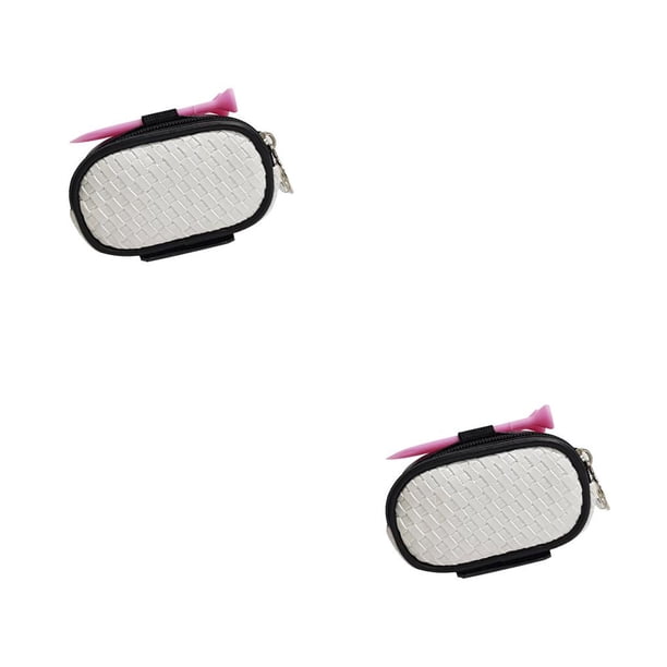 Greeniant Golf Ball Belt Bag Professional Holding Fixed Pouches Containers Hanging Belts Holder Waist Clothes Accessory Storage Bags 11.0x6.5x4.0 cm 2piezas