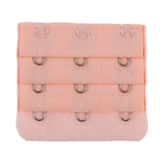 serony Extension Strap Bra Extender Buckle 3 Hook Women Accessories Practical Elastic Multicolor Clips Tight 3 Rows Underwear orange