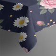 thumbnail image 3 of Pioneer Flower Floral Print Pattern Rectangle Tablecloth 60"x84", Waterproof Polyester Table Cloth, Wipeable Spillproof for Dining Camping Indoor Outdoor, 3 of 5
