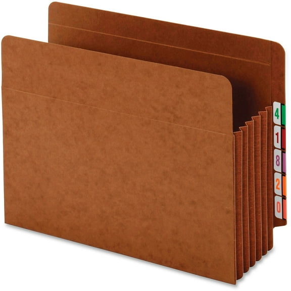 Pendaflex Expanding Tyvek Gusset End Tab Pockets, Brown, 5 / Box (Quantity)