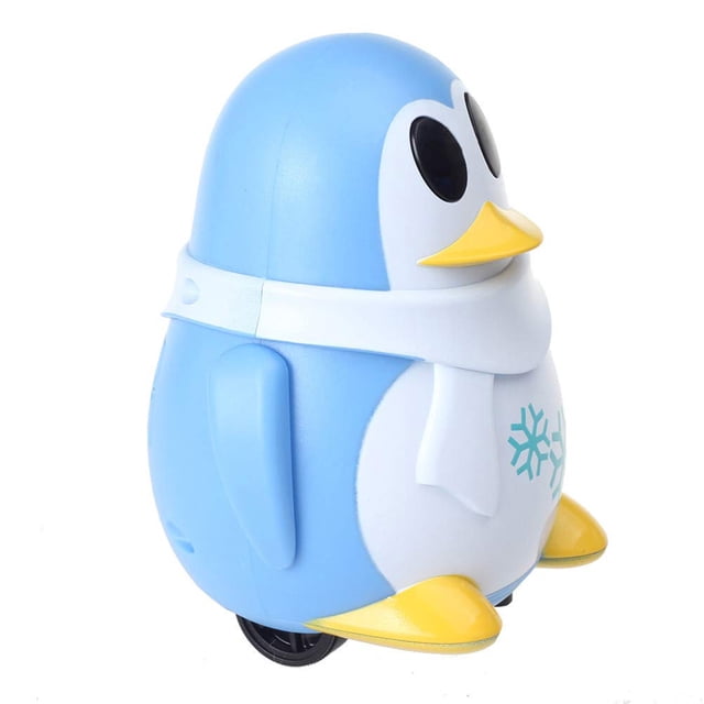 Juguete inductivo de pingüino, sigue la línea dibujada, modelo de pingüino lindo