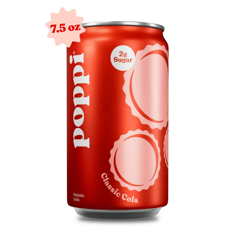 24 pack) poppi Classic Cola 7.5oz Mini Can - Walmart.com
