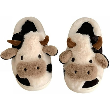 

Men Ladies Padded Cotton Slippers Comfortable Home Shoes——10 Women/9 Men || Cow