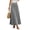 Gray, variant on Bxsruta Womens Maxi Skirt Casual Long A-line Skirts High Waist Flowy Skirt for Summer Beach Vacation