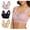 Black, variant on Bigersell Open Back Sports Bra Summer 3pc Workout Tops No Underwire Bra Style R341 V-Neck Lightly Lined Bras Pull-On Bra Closure Women Size Padded Bralette Black XXL