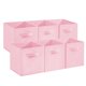 thumbnail image 1 of QinaQin Set de 12 cubos organizadores plegables de tela con asas, medida de 11 pulgadas, ideales para clóset, repisas, cuarto infantil o decoración del hogar, 1 of 8