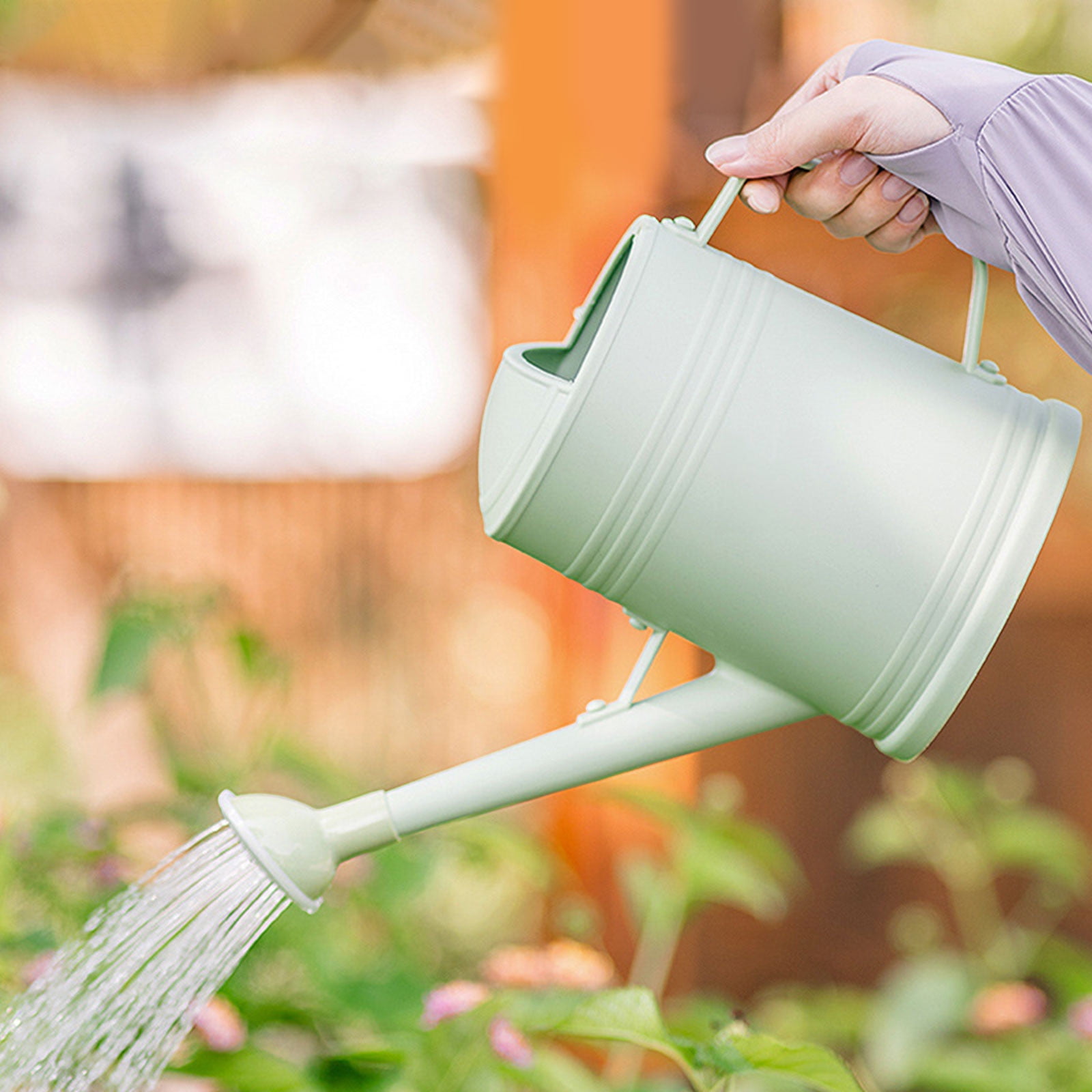 Nkmbld Watering Can Outdoor Large Capacity Gardening Patio Watering Long Spout Watering Can 2L, Garden Watering Can for Indoor & Outdoor Plants