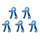 thumbnail image 1 of Agarre para Conteo Pinza Fortalecedora Portátil Equipo () Azul Y, 1 of 4