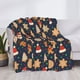 thumbnail image 3 of Fotbe Holiday Gingerbreads Manta de Franela con Estampado, Manta Ultrasuave para Cama, Sofá, Auto, Hipoalergénica y Antibolitas-80"x60", 3 of 6