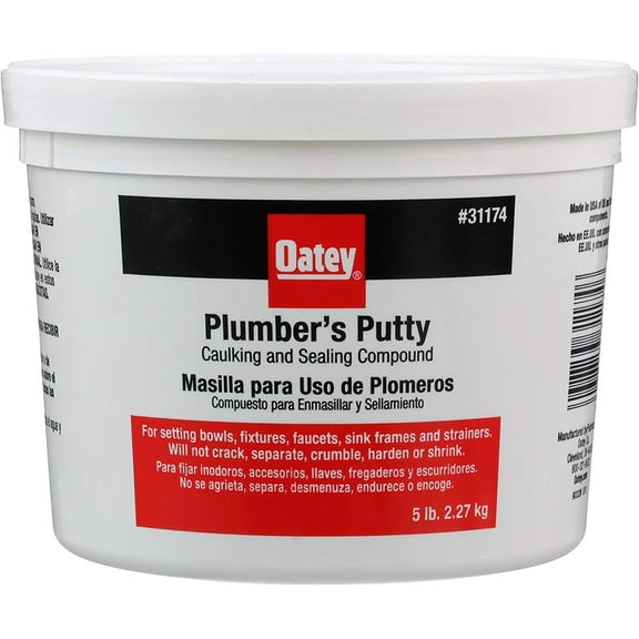 Oatey 31174 Plumbers Putty 5 Lb