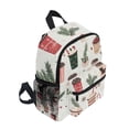 thumbnail image 2 of FORMRS School Backpack with Front Zippered Pocket 12" Elementary Student Travel Daypack, Christmas Cups, 2 of 6