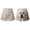 Khaki, variant on Women's Funny Animal Print Shorts Casual Summer Beach Vacation Pants Loose Elastic Waist Tie Front With Pockets