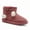 dark pink, variant on Kids Winter Snow Boots, Girls Boys Comfy Faux Fur Lined Short Boots Slip On Furry Outdoor Warm Ankle Boot