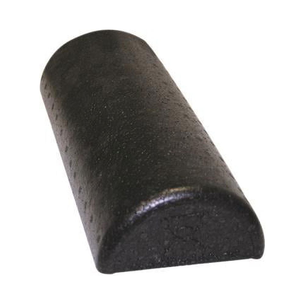 CanDo Exercise Foam Rollers Black Composite Extra Firm 6 In. x 12 In. Half-Round, Case of 72
