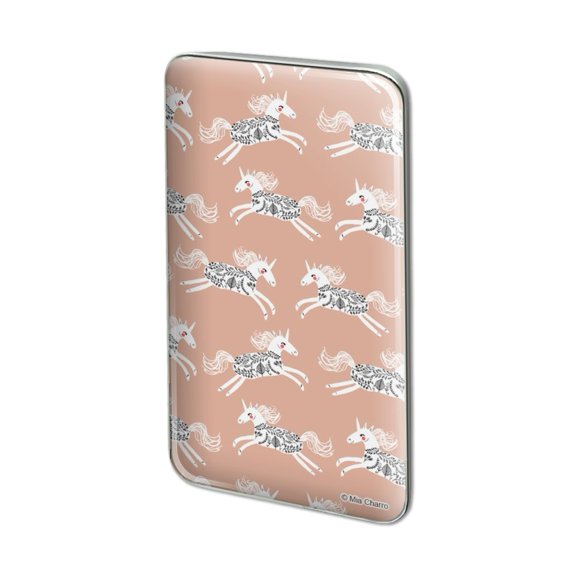 Prancing Unicorns Metal Rectangle Lapel Hat Pin Tie Tack Pinback