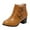 Brown, variant on Wide Calf Western Boots Woman Mid-Calf Cowgirl Boots Cowboy Western Pull-On Tabs Pointy Toe Boot Green,5.5