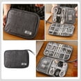 thumbnail image 6 of DINHEAROM 1Pcs Grey Cloth Portable Cable Organiser Bags for General Users, 6 of 8