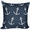 Blue, variant on Simply Daisy 16" x 16" Anchor Whimsy Geometric Print Pillow