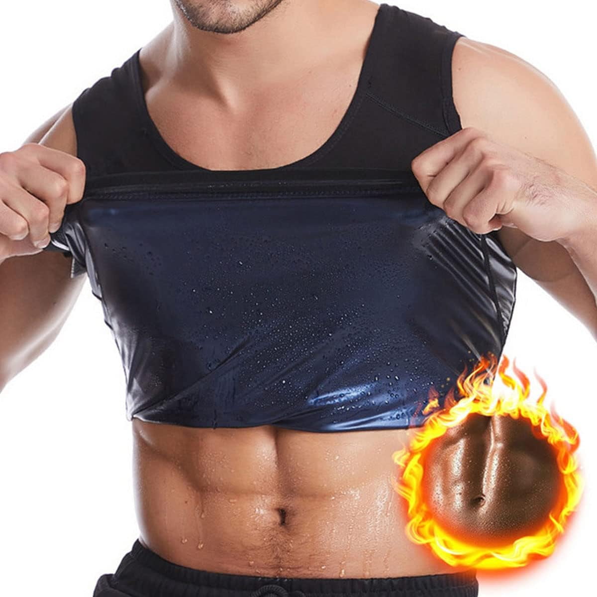 Sweat Sauna Vest Body Shapers Vast MEN S M
