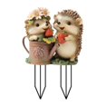 thumbnail image 1 of Señal del patio de de césped 2D achúciones de jardín de hedgehog accesorios para jardín de hadas para macetas de plantas de patio, 1 of 8