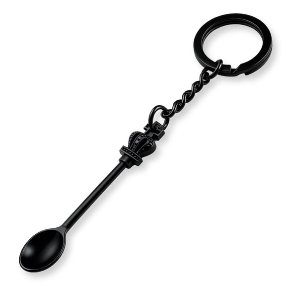 8 Pack Small Measuring Tools Spoon Keychain with Split Key Rings, Metal Mini Powder Spoons for Medicine, Pill Bottle, Craft, Partty