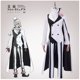 thumbnail image 2 of Disfraz de Nikolai Gogol de la temporada 4 de Bungo Stray Dogs, abrigo, sombrero, capa, uniforme de payaso blanco y negro, parche en el ojo, 2 of 4