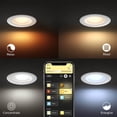 thumbnail image 4 of Philips Hue White Ambiance 5 In./6 In. Retrofit White LED Recessed Light Kit, 4 of 4