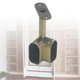 thumbnail image 2 of 2pcs Alloy Ceiling Mounted Bracket Corner Wardrobe Rod Clothes Rail Lever Holder, 2 of 5