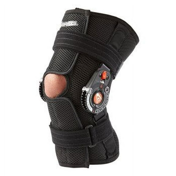 Breg Recover Knee Brace, Short, Airmesh, Open Back, Wraparound (X-Large)