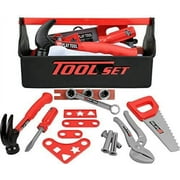 Click N’ Play Kids Pretend Play Construction Tool Box with Tools and Accessories