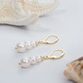 thumbnail image 4 of Freshwater Pearl Earrings Silver Leverback Pearl Drop Earrings for WomenJewelry Gifts, 4 of 5