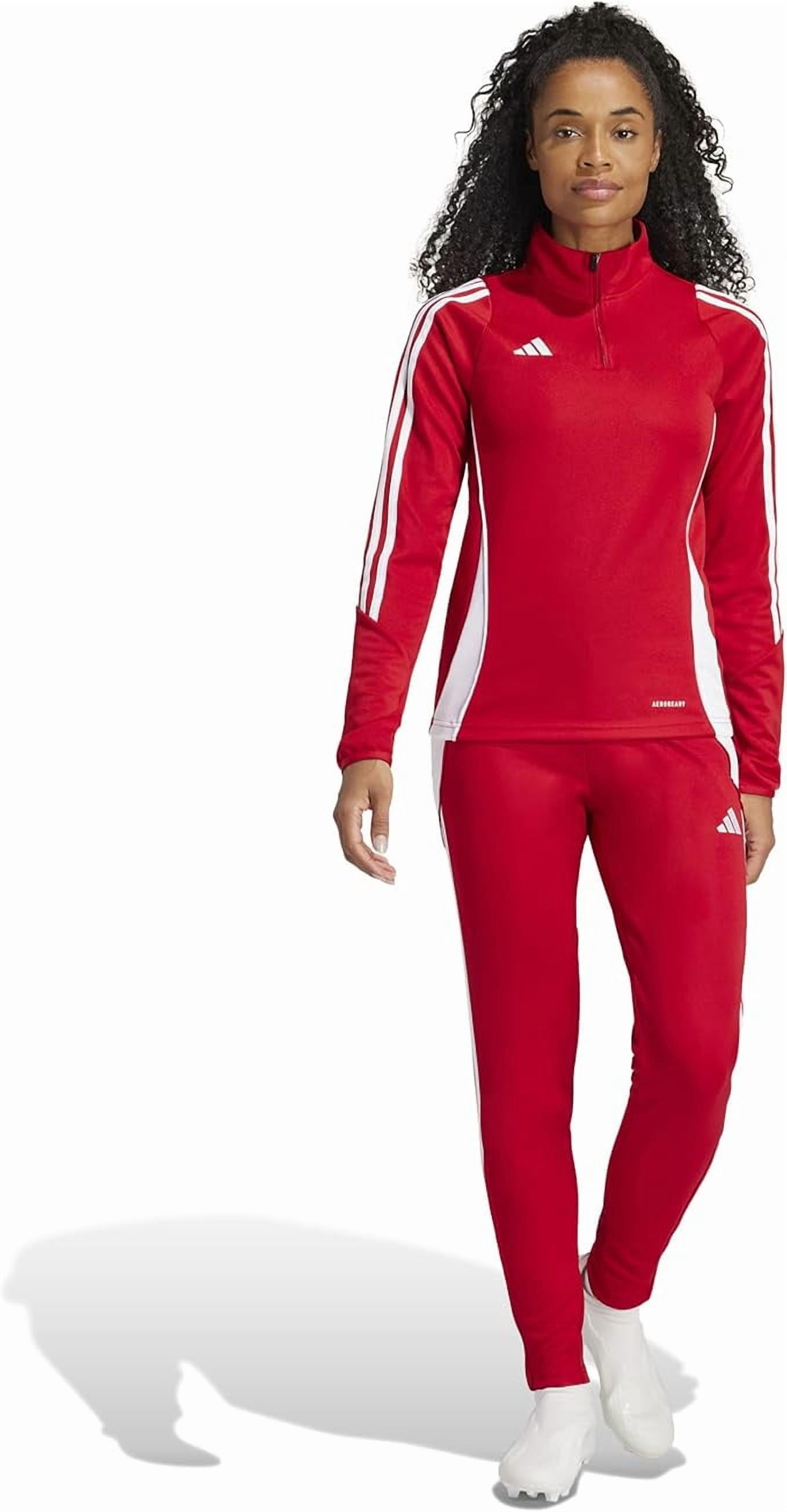 adidas Women's Tiro 24 Training Pants, Team Power Red/White, Large