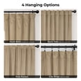 thumbnail image 6 of Half Price Drapes Museum Taupe Heritage Plush Velvet Room Darkening Curtains (1 Panel), 50W X 120L, 6 of 10