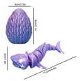thumbnail image 3 of Movable Shark Model under $5! Xqxayjr 3D Printed Shark Ornament with Movable Joints, Realistic Fish Tank Decoration, Desktop Sculpture for Coffee Table Display, Unique Gift, 3 of 5