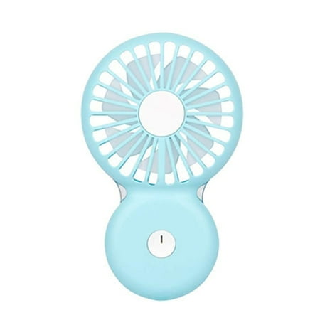

Personal Mini Handheld Fan Neck-Type Usb with Led Night Light Blue