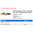 thumbnail image 2 of Water Temperature Sender - Compatible with 1983 - 1992 Nissan Sentra Diesel 1984 1985 1986 1987 1988 1989 1990 1991, 2 of 2